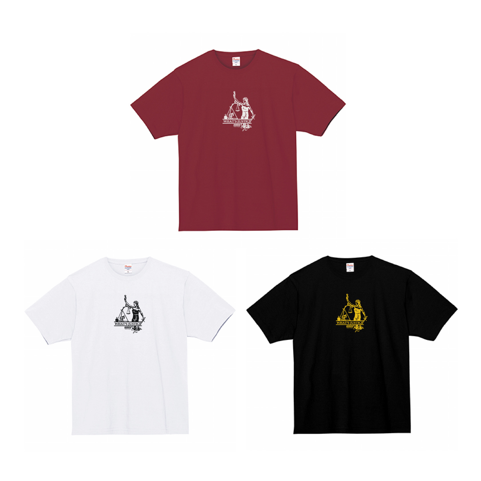 【GOOD GOODS GOOD LIFE】"What's Justice" T-Shirt