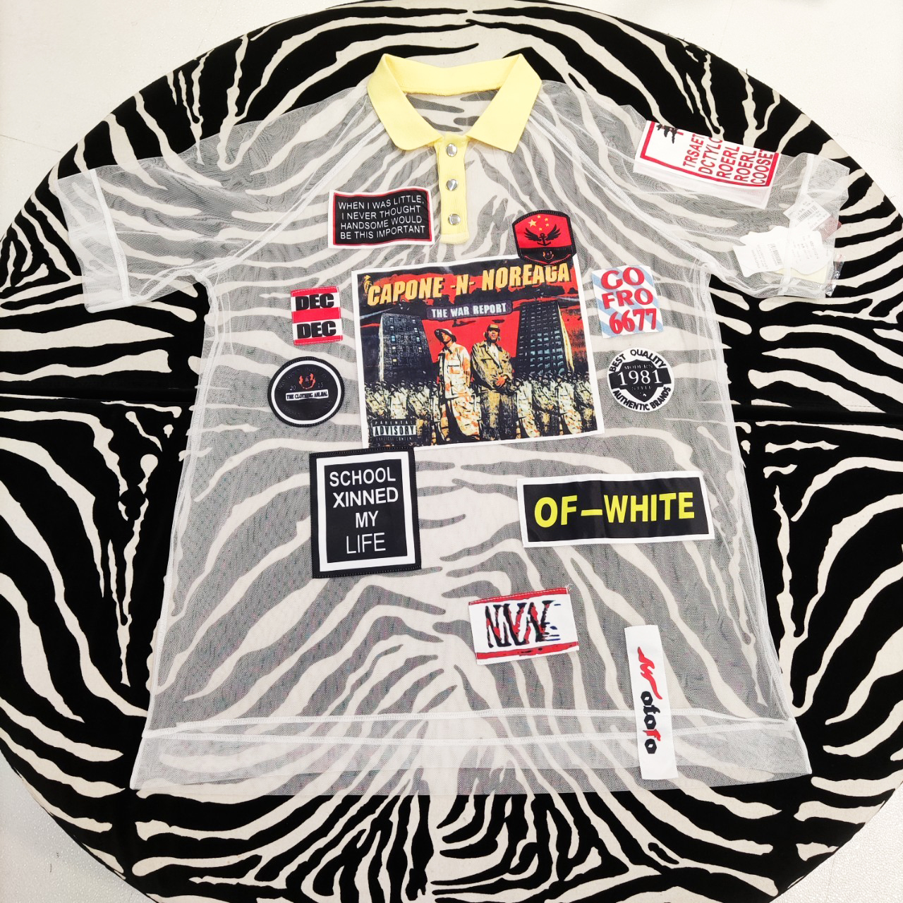 新作紹介★個性的なチュールチュニック丈シャツ