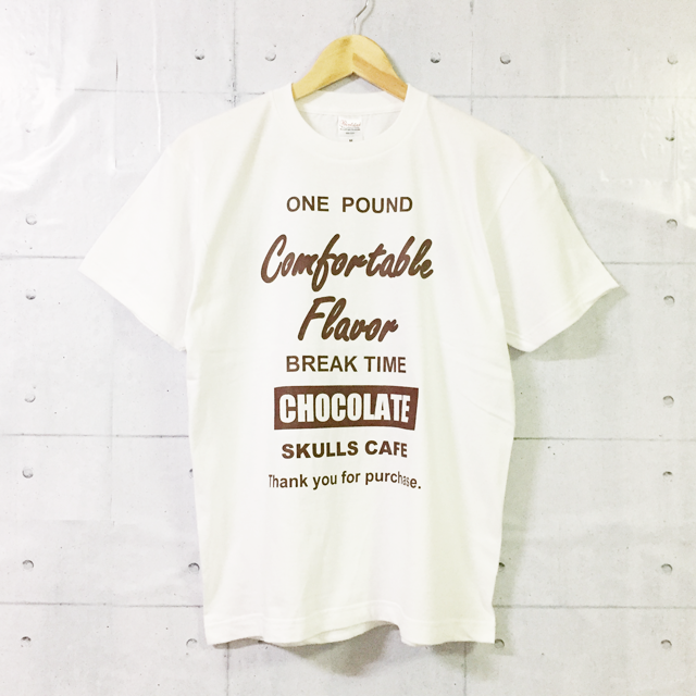 バレンタイン特別企画！2/14のバレンタインデーにSKULLS CAFEのチョコレートTシャツを！！