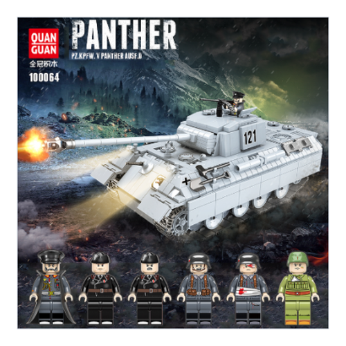 レゴ互換 ドイツ軍の戦車セットを好評発売中 兵士ミニフィグと武器付き Base Mag