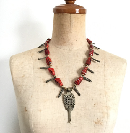 【No.183】ワイルドスタイル antique ボヘミア オールドエチオピアTOP ネックレス