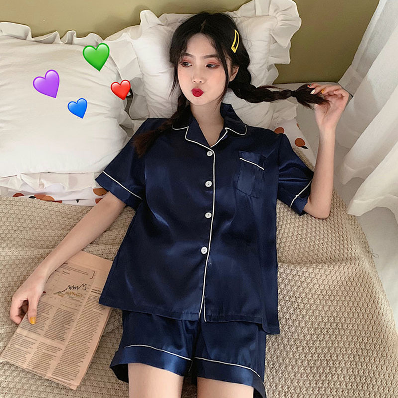 ルームウェア 韓国 シンプル パジャマ 半袖 ゆったり 大人可愛い オルチャン Macaron