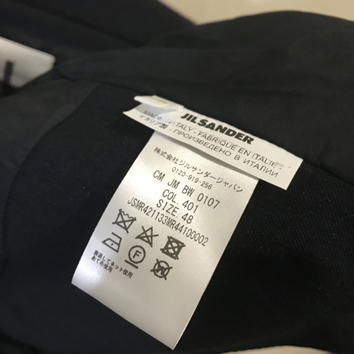 JIL SANDER ジルサンダー 20AW ライダースジャケット ブラック 48 ...
