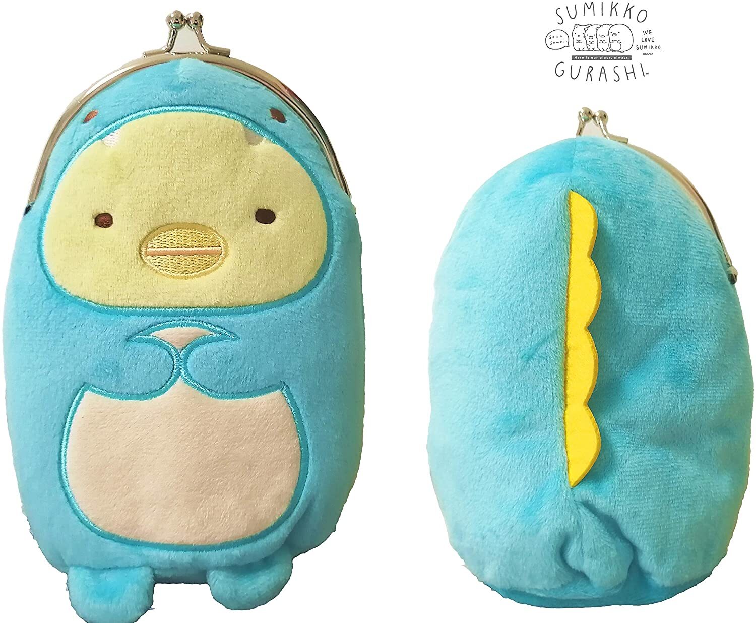 すみっコぐらし ぬいぐるみ がまぐち 恐竜なりきり 財布 バッグ ポーチ グッズ すみっこぐらし ケース ぺんぎん プライズ アミューズメント雑貨のホビーポート