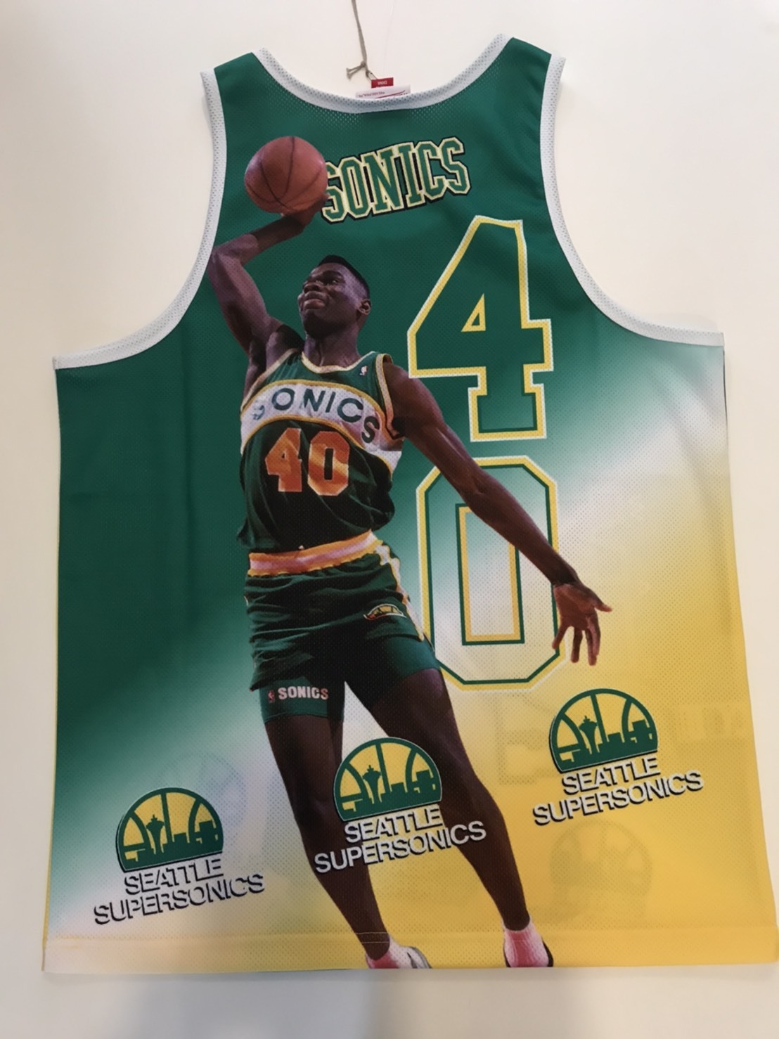 Mitchell Ness ミッチェル ネス Supersonics Shawn Kemp ショーンケンプ Size L Young N ヤンギン