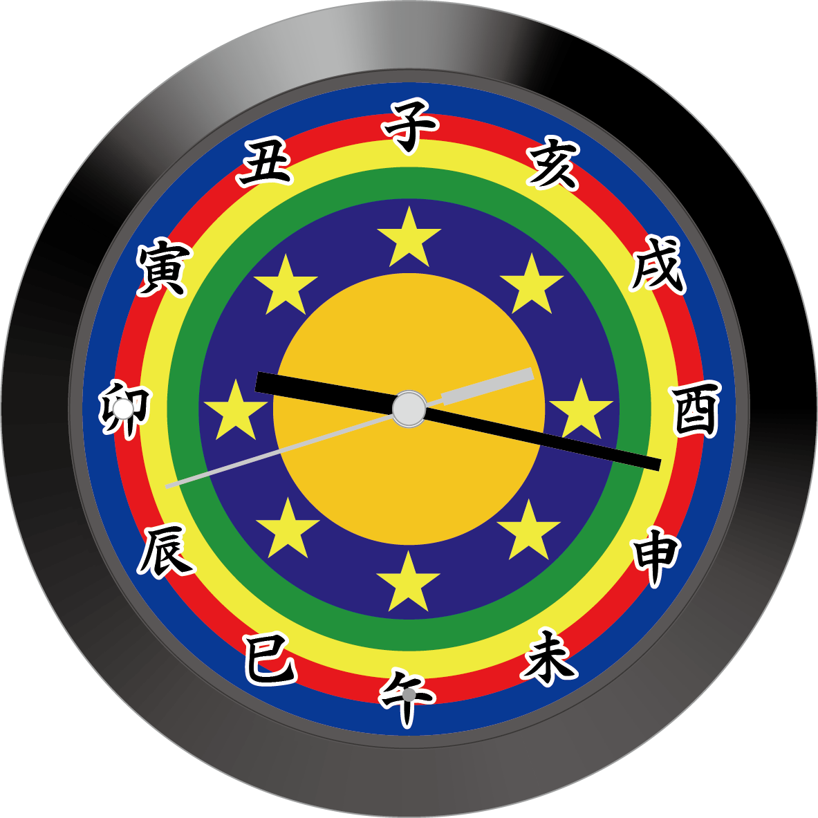 陰陽時計 正 逆回転セット 逆転時計のお店 未来時計工房