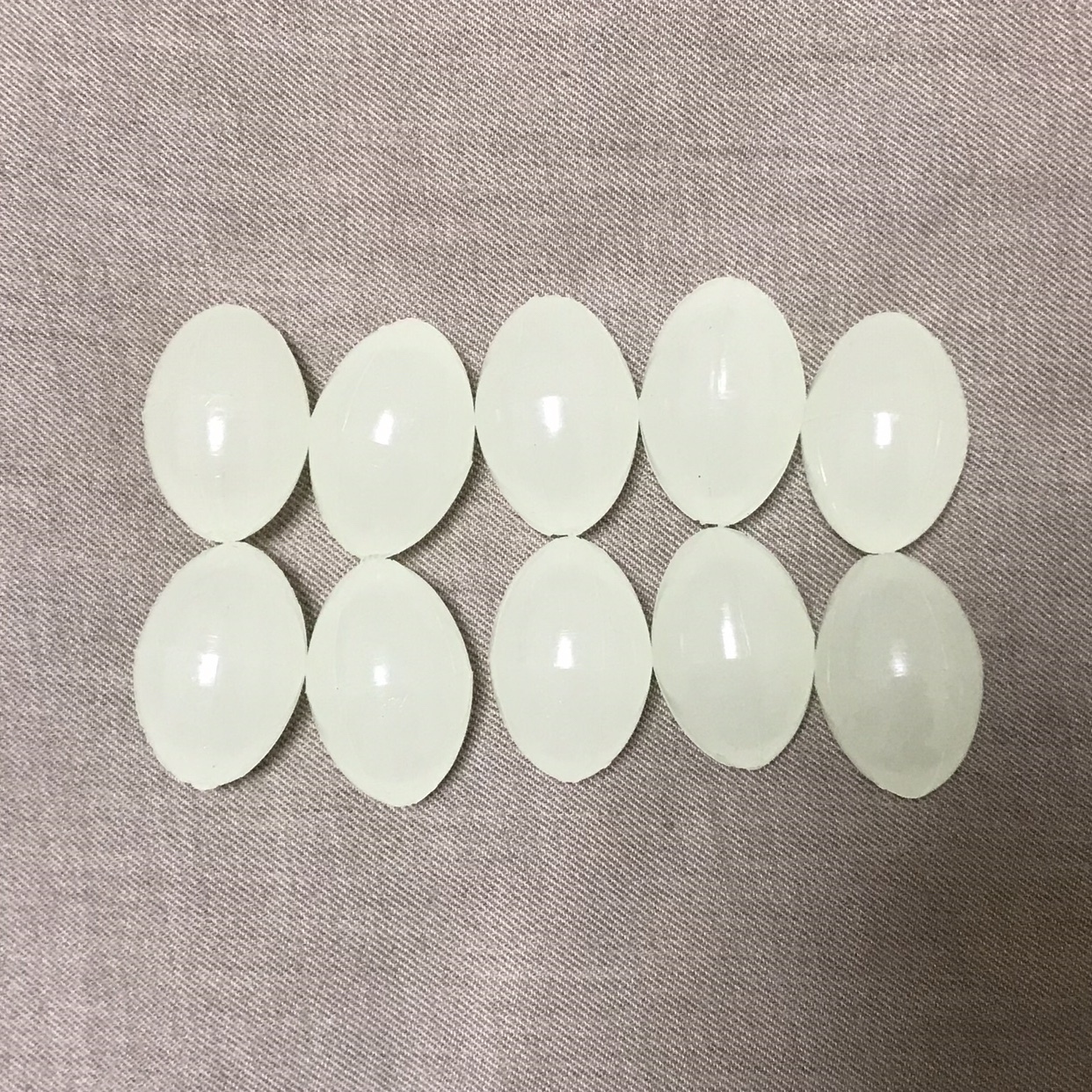 フロート作製用ラグビー型蛍光スーパーボール10個セット 送料込 Ant Lure