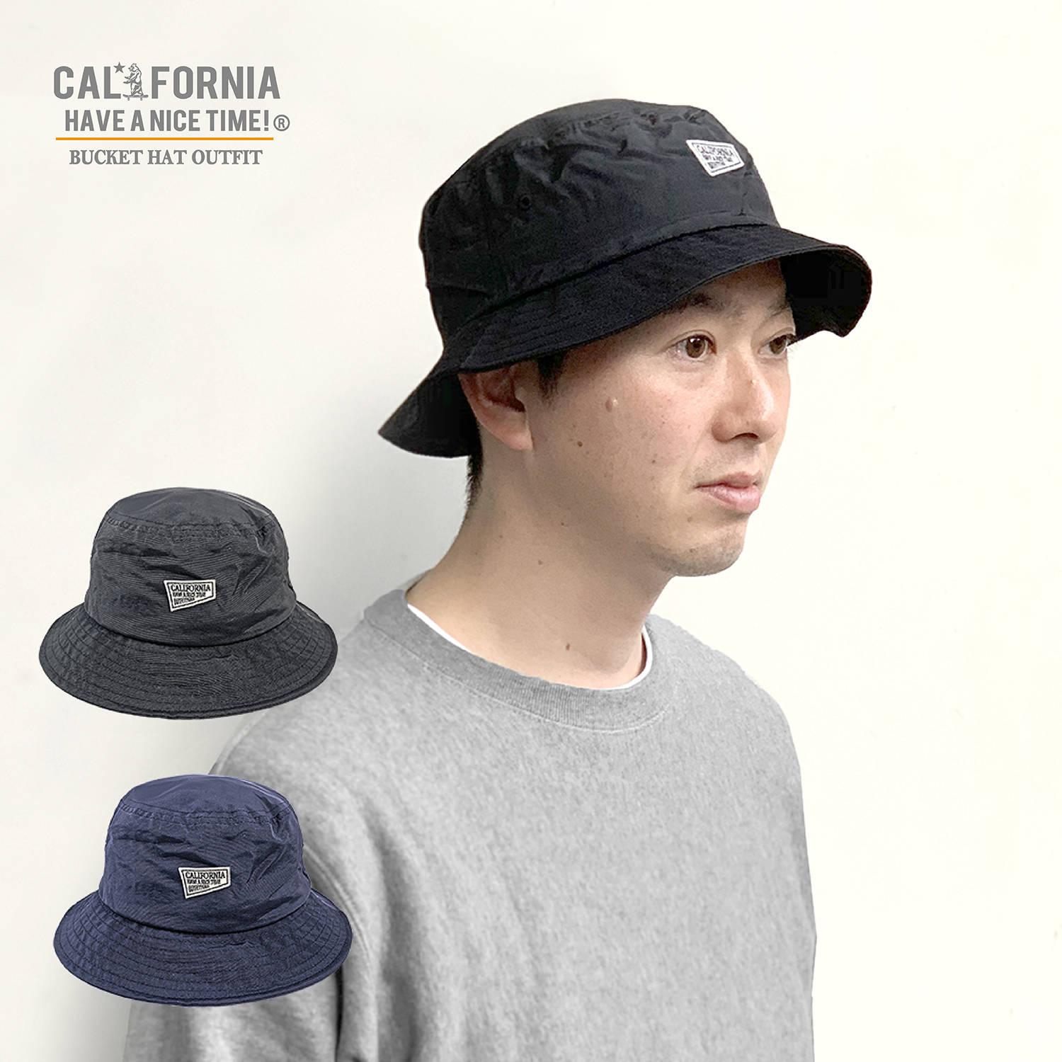 California Have A Nice Time カリフォルニアハブアナイスタイム Bucket Hat Outfit Kkh 086 バケットハット ナイロン メンズ レディース ブランド Have A Nice Time Store