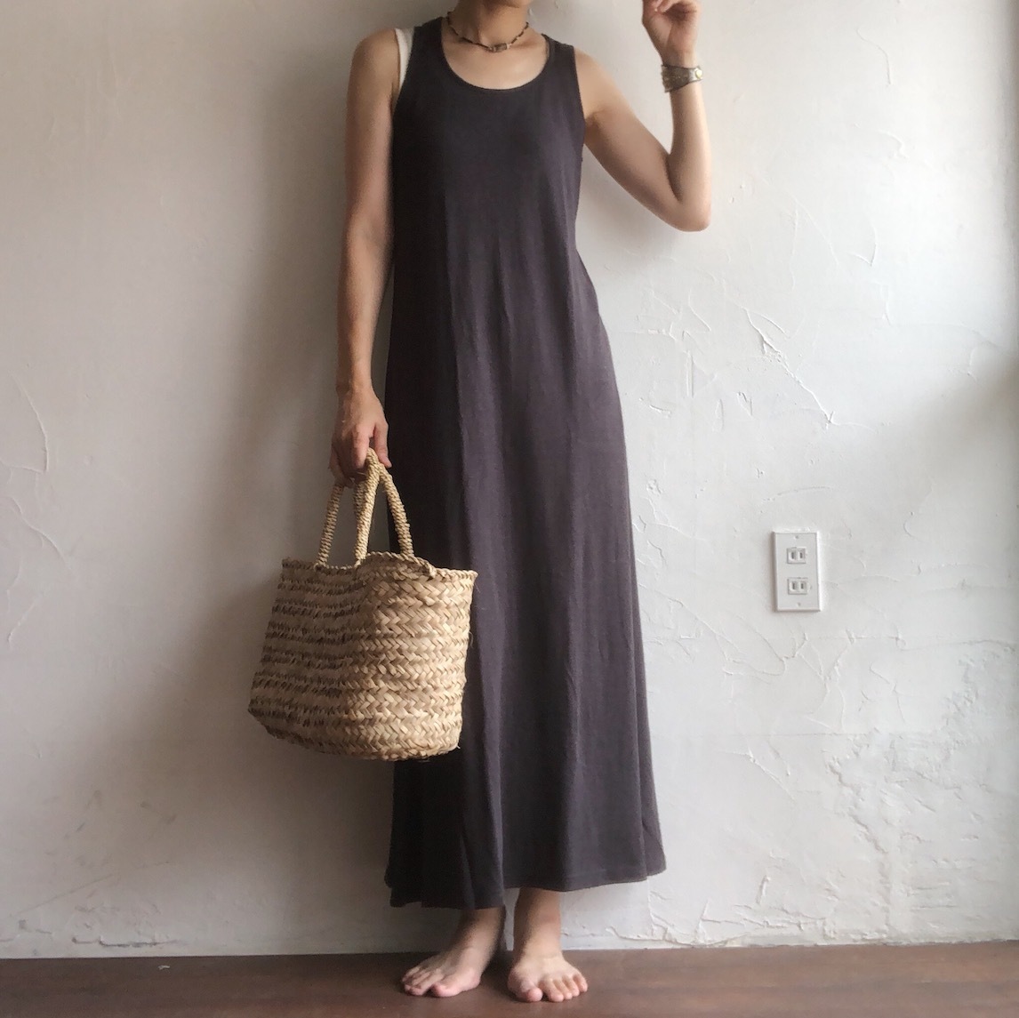 A Hope Hemp バンブーマキシワンピース Heirloom エアルーム Clothing Fabrics