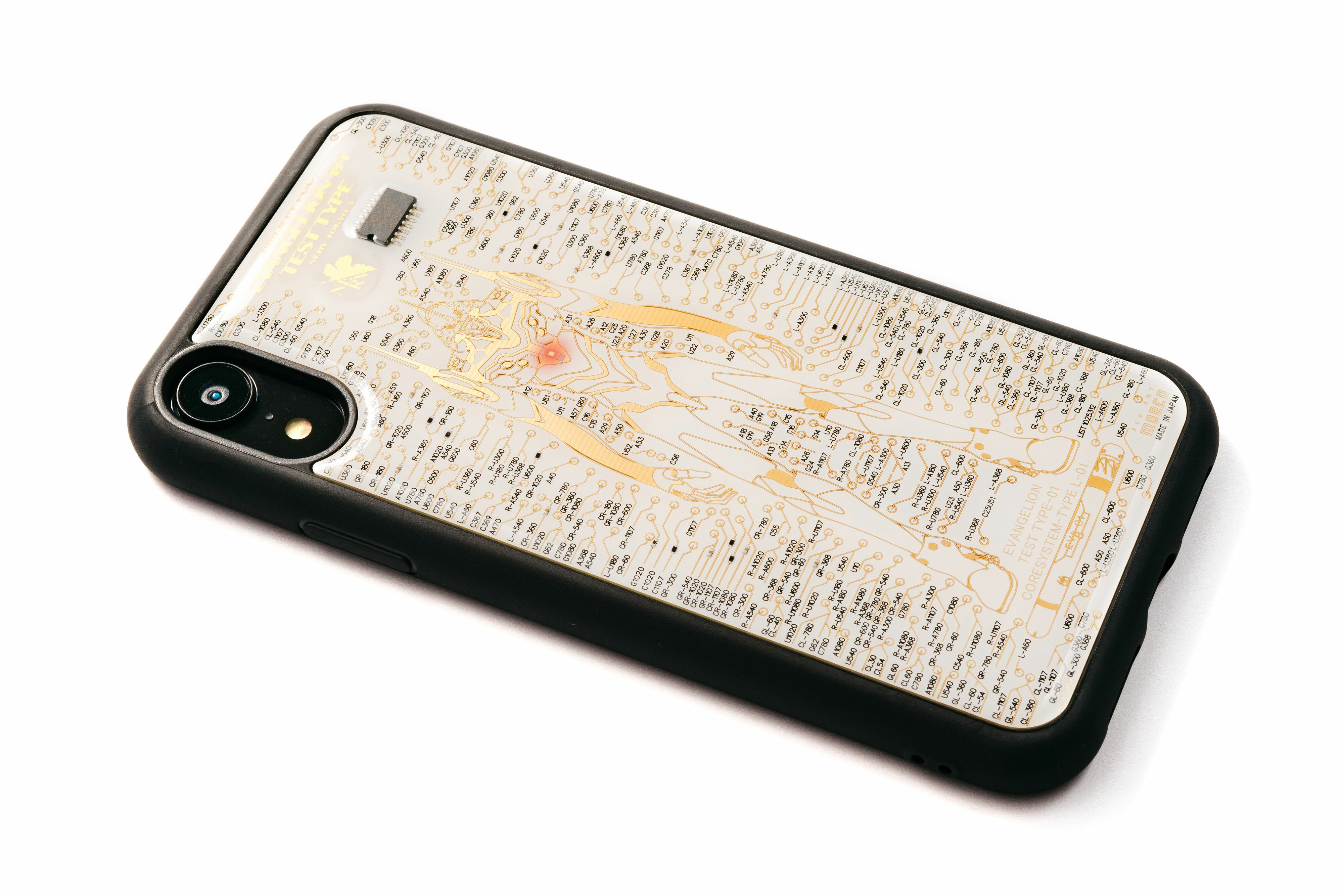 Flash Eva01 Iphone Xｒケース 白 東京回路線図a5クリアファイルをプレゼント Pcb Art Moeco