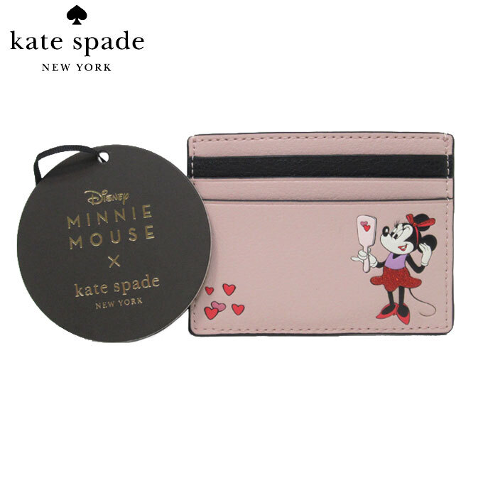 大幅値下 メール便ok 日本製 Kate Spade ケイトスペード アウトレット ディズニーコラボ ミニーマウス スモール スリム カードホルダー Wlr N11 シニアファッション Carlavista Com