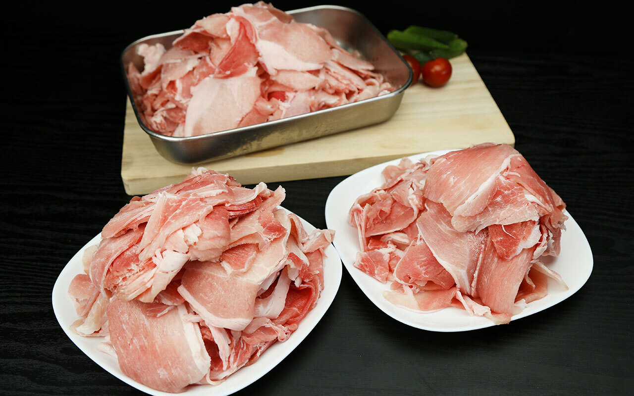 とうはく豚切り落とし こまぎれ 2kg 500ｇ 4パック 肉のとうはく 鳥取東伯ミート株式会社 オンラインショップ