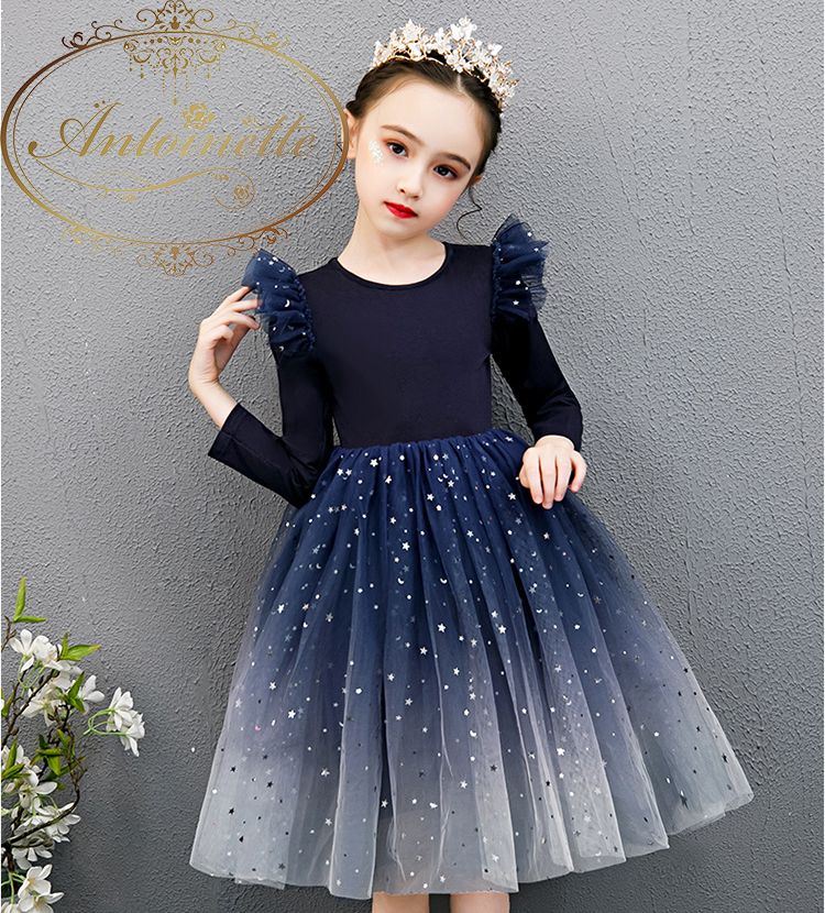 ネイビー レッド こども Dress ドレス 子供 キッズ 服 可愛い 長袖 秋 冬 ワンピース リボン おでかけ フリル Antoinette ネイビー レッド こども Dress ドレス 子供 キッズ 服 可愛い 長袖 秋 冬 ワンピース リボン おでかけ フリル Antoinette