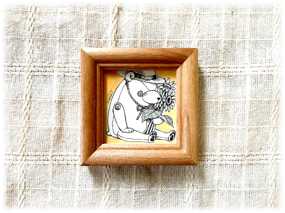 ミニ原画 しろくま ペン画 Ten10ten Picture Store