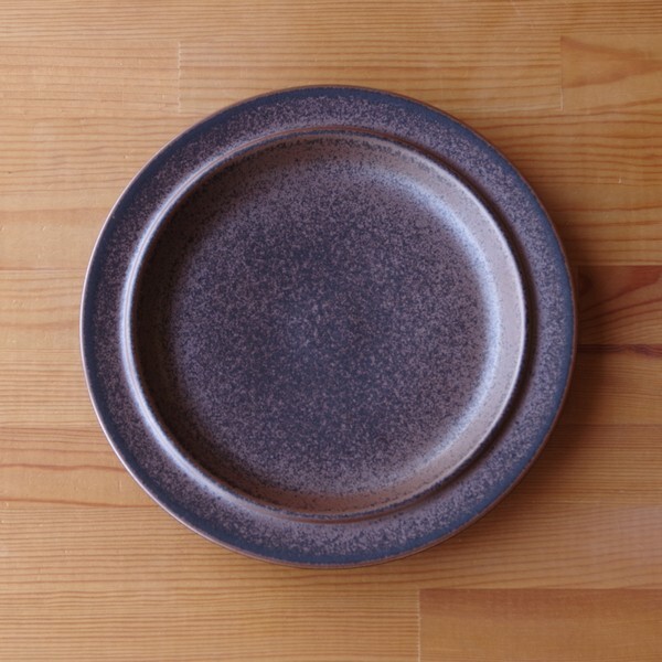 アラビア Arabia ルスカ Ruska ブラウン ディナープレート 大皿 25cm フィンランド ヴィンテージ 食器 陶器 1 北欧 アンティーク レトロ シンプル モダン おしゃれ Flohmarkt フローマルクト