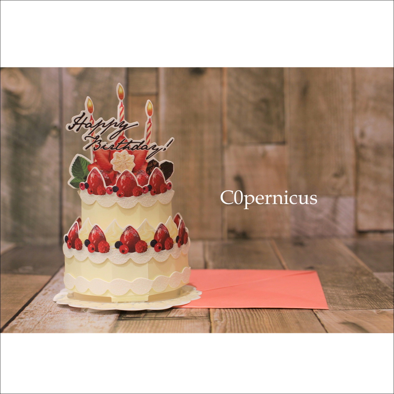 バースデーカード Birthdaycard グリーティングカード バースデーケーキ 浜松雑貨屋c0pernicus C0pernicus コペルニクス 浜松雑貨屋