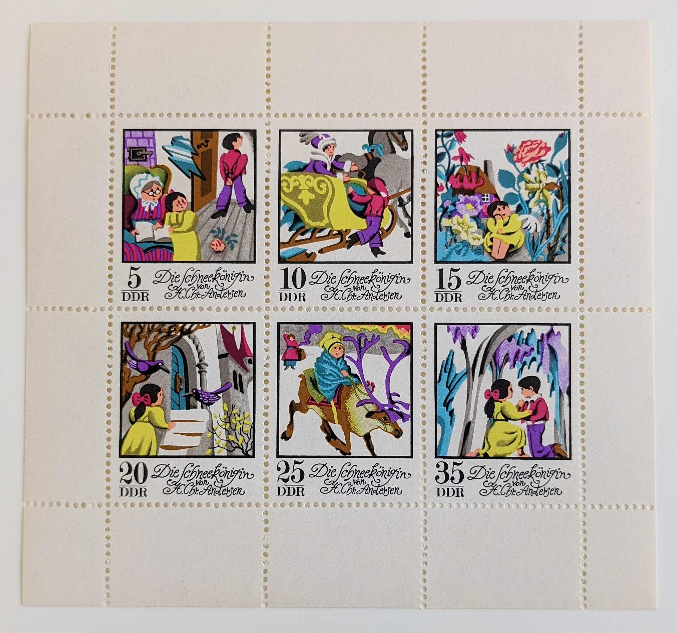 雪の女王 ドイツ 1972 Stempel 旅する切手