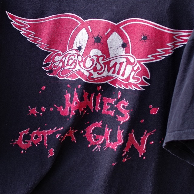 1990s Aerosmith Pump Janie S Got A Gun Boston Ma Vintage Rock Tee 90年代 エアロスミス ヴィンテージ ツアー Tシャツ 古着屋 仙台 Biscco 古着 Vintage 通販