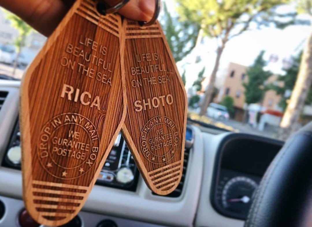 Iriebeachバンブーキータグ 竹 名入れオーダー商品 Ibk Iriebeach