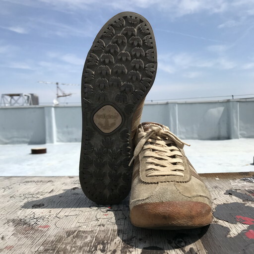 80 S Adidas Samoa アディダス サモア スエード レザー ベージュ オリジナル 日本製 当時物 Us7 5 硬化無し 希少 ヴィンテージ Agito Vintage