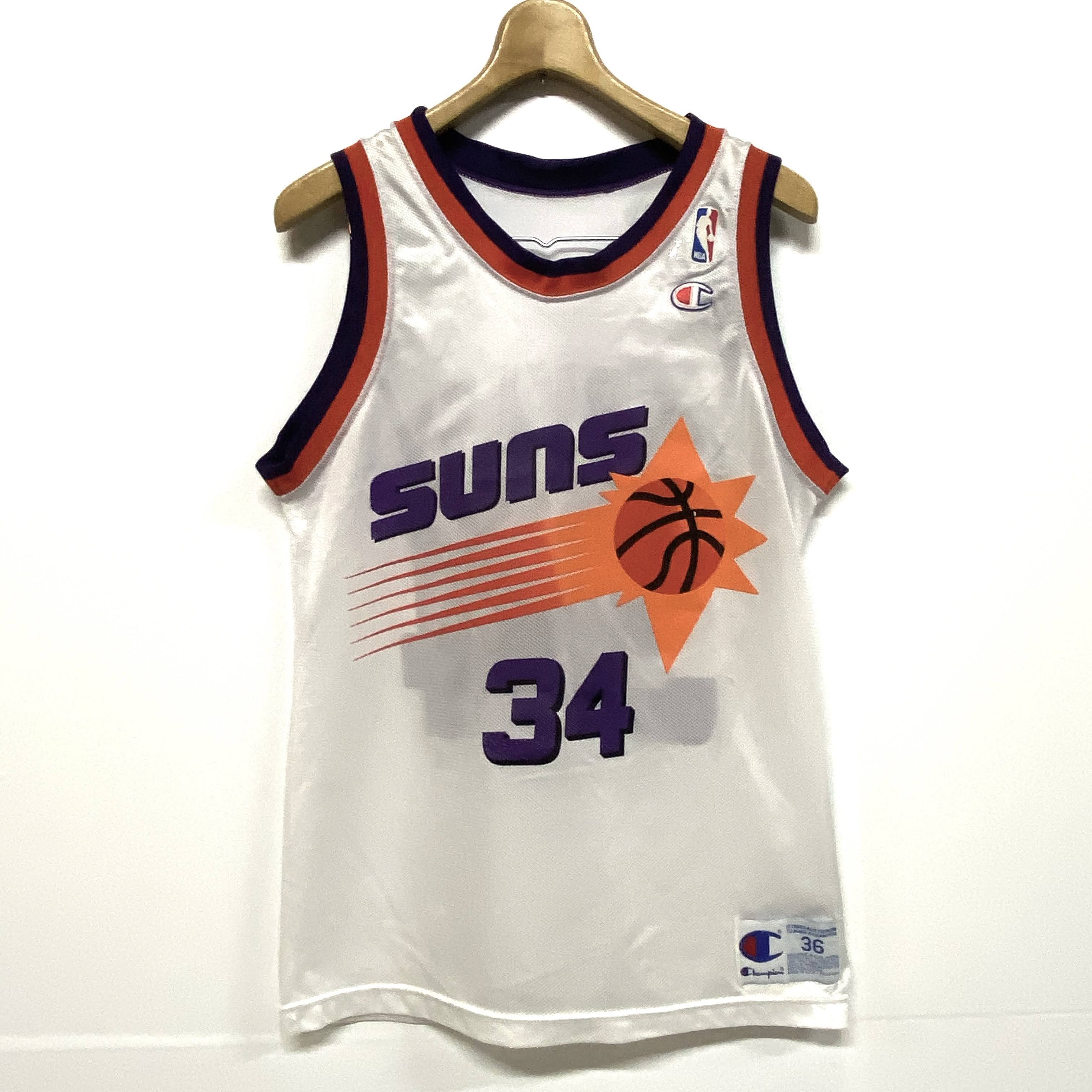 Usa製 90年代 ヴィンテージ Champion チャンピオン Nba Suns フェニックス サンズ チャールズバークレー ゲームシャツ レプリカユニフォーム 古着 ゲームシャツ Al Cave 古着屋 公式 古着通販サイト