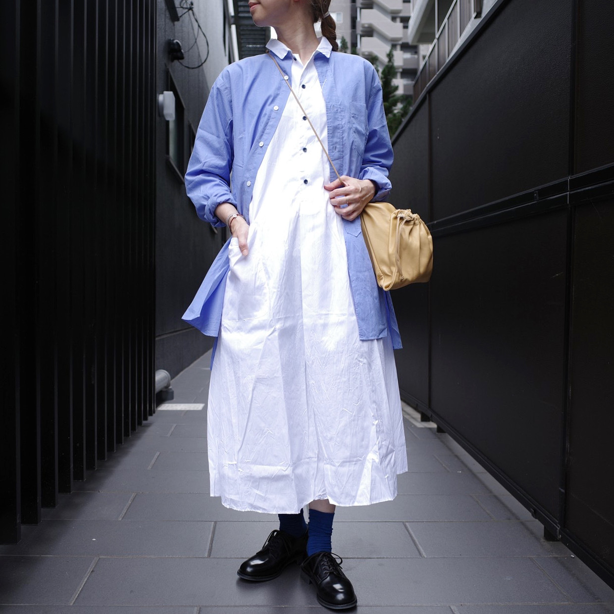 G グラム コットンプルオーバーワンピース Debby