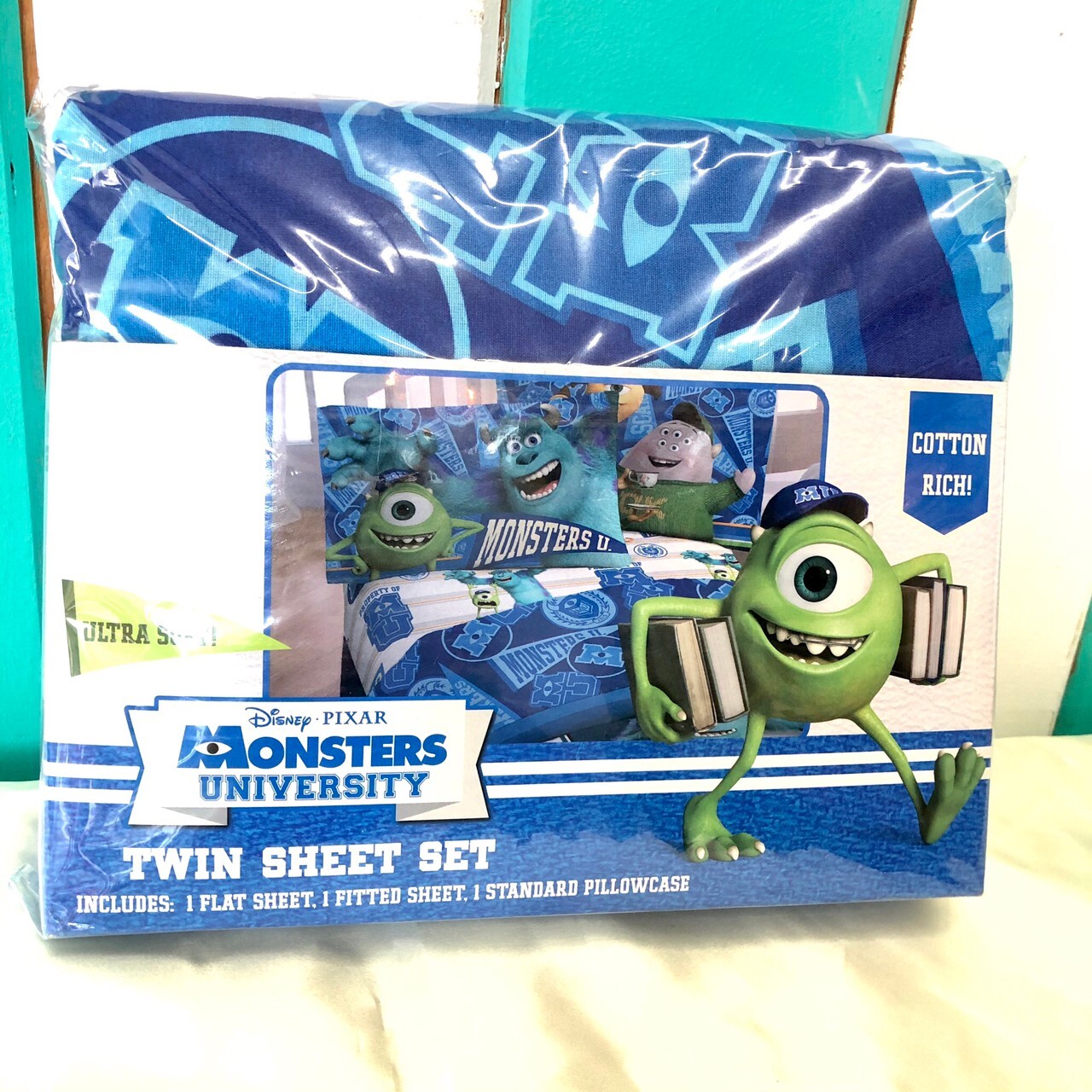 00s モンスターズインク モンスターユニバーシティー ベッドシーツ ピロケース3点セット Disney Pixar Monsters University Twin Sheet Set The Puppez E Shop ザ パペッツ松本 Webショップ