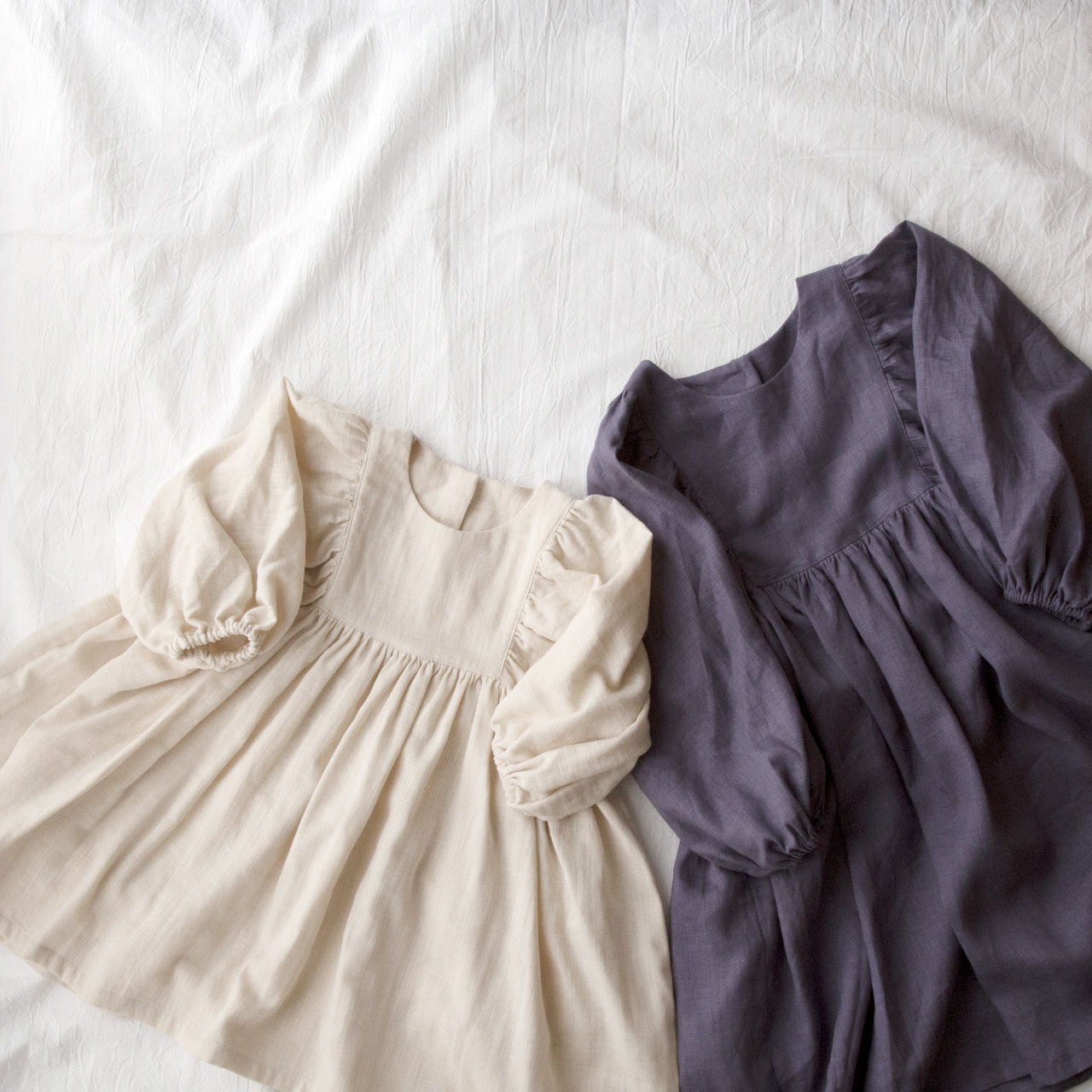 カルムワンピース 90size ベビーと子供服の型紙 Sani Pattern Shop