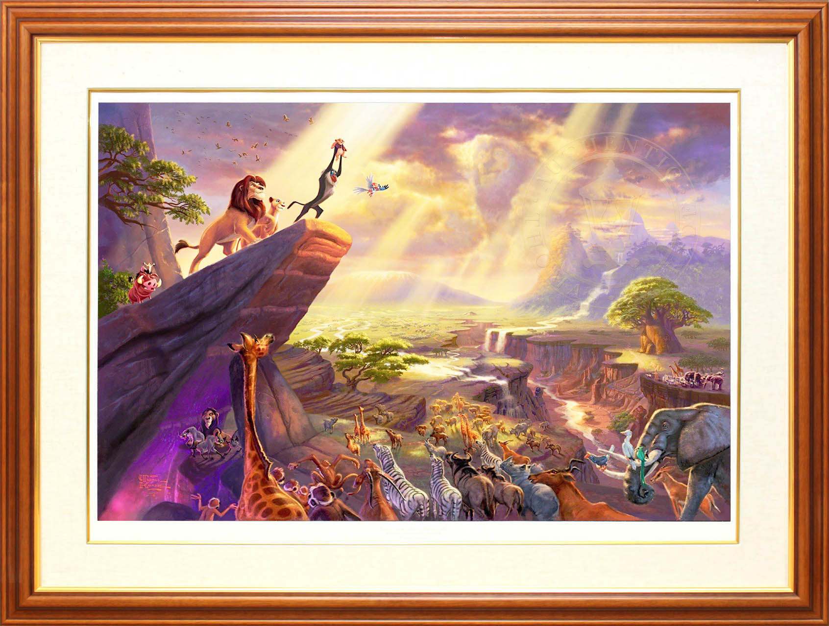 ディズニー絵画 ライオンキング 作品証明書 展示用フック付ジークレ ディズニー絵画 ポスター ディズニー絵画 ライオンキング 作品証明書 展示用フック付ジークレ ディズニー絵画 ポスター