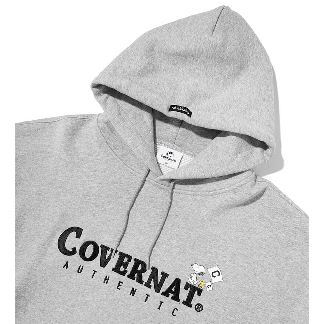 Covernat Covernat X Peanuts 70th Authentic Logo Hoodie Gray 正規品 韓国 ブランド パーカー Bonz 韓国ブランド 代行