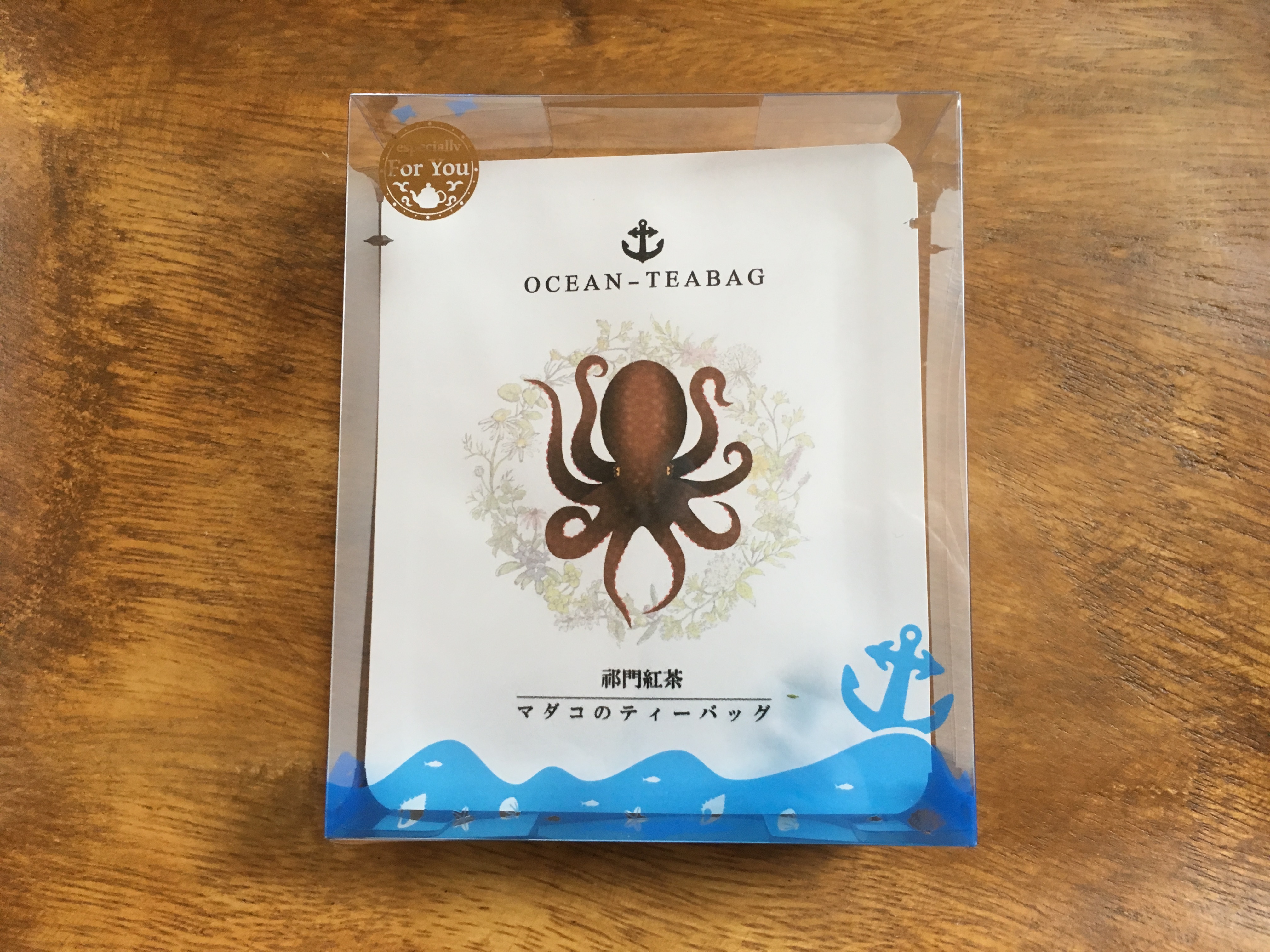 イカタコセット キーモン紅茶 特選プーアール茶 各2ｐ 合計4ｐセット オーシャンティーバッグ Ocean Teabag