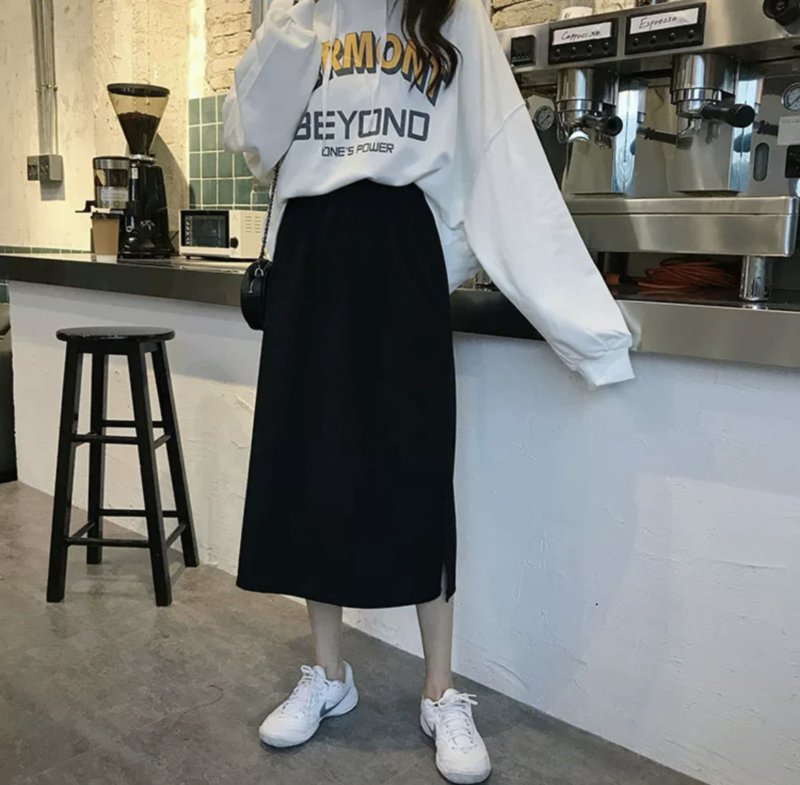 韓国レディースファッション 6226 シンプル スリット タイト スカート 着回し 人気プチプラレディース韓国ファッション 新作通販 Aliceholly アリスホーリー