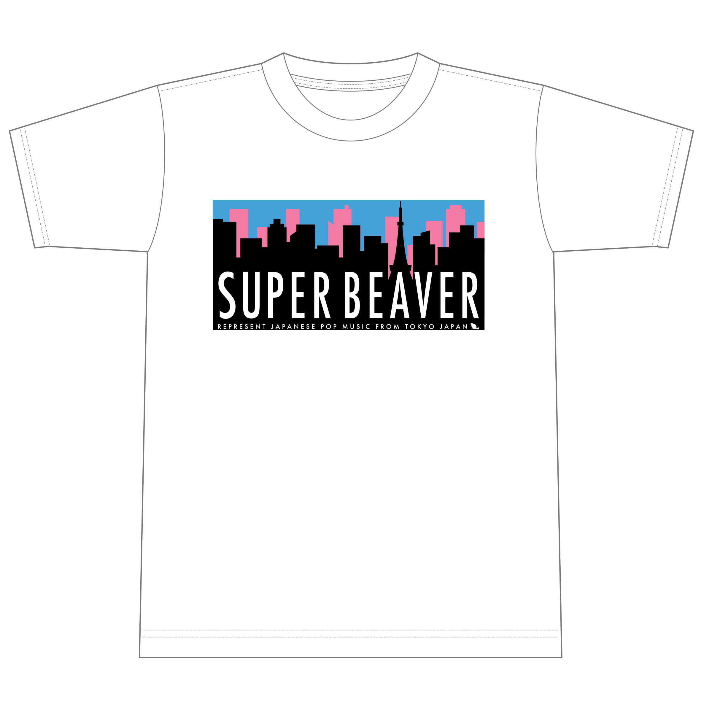 Tokyo City Tシャツ ホワイト Super Beaver Official Webstore