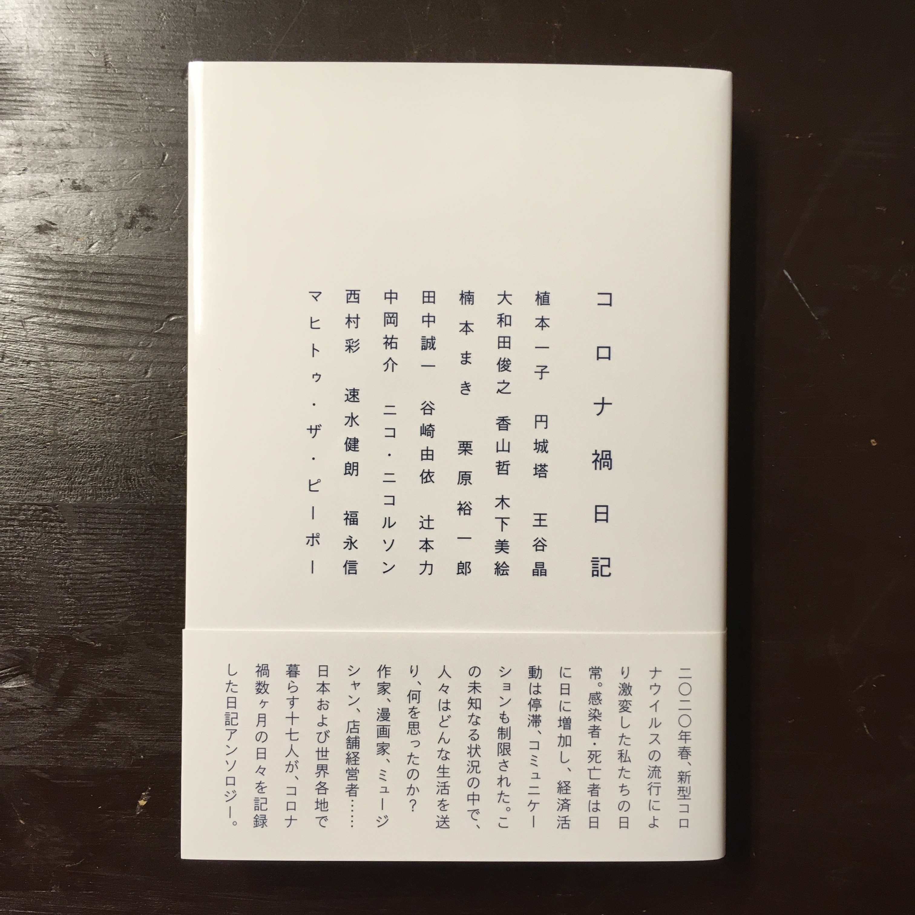 コロナ禍日記 著 植本一子 円城塔 王谷晶 大和田俊之 香山哲 木下美絵 楠本まき 栗原裕一郎 田中誠一 谷崎由依 辻本力 中岡祐介 ニコ ニコルソン 西村彩 速水健朗 福永信 マヒトゥ ザ ピーポー ながいひる