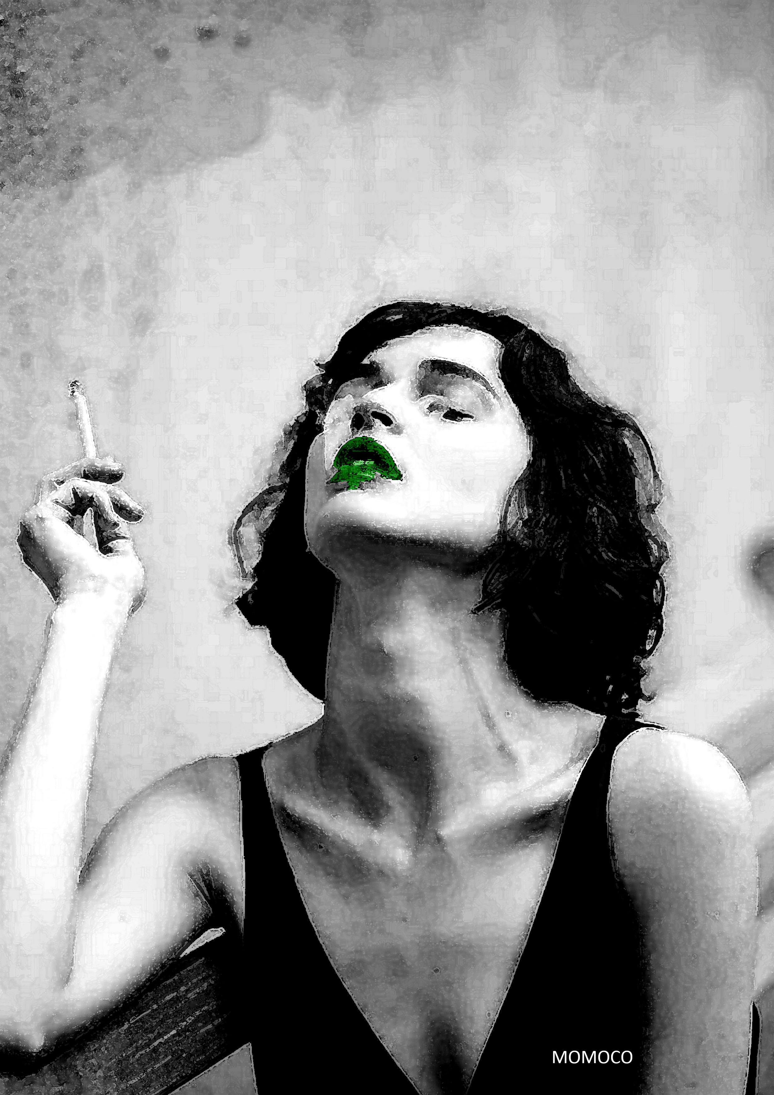 モンスターリップ おしゃれアートポスター 現代アート A1サイズ Momoco Make Sense Art Gallery