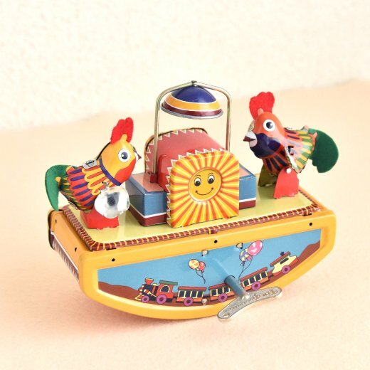 インド レトロなブリキのおもちゃ カラフルバードのシーソー Phnom プノン アジアのカラフル雑貨店