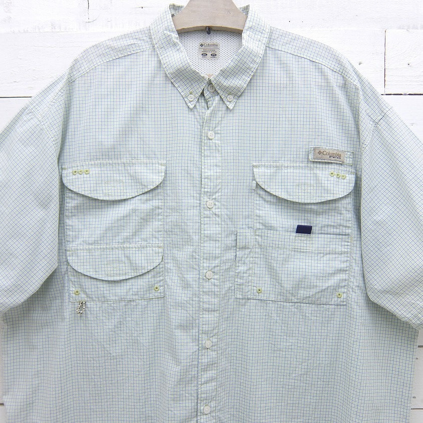 Columbia Pfg コロンビア チェック柄 半袖 フィッシングシャツ メンズ 2xlサイズ Represent Onlinestore