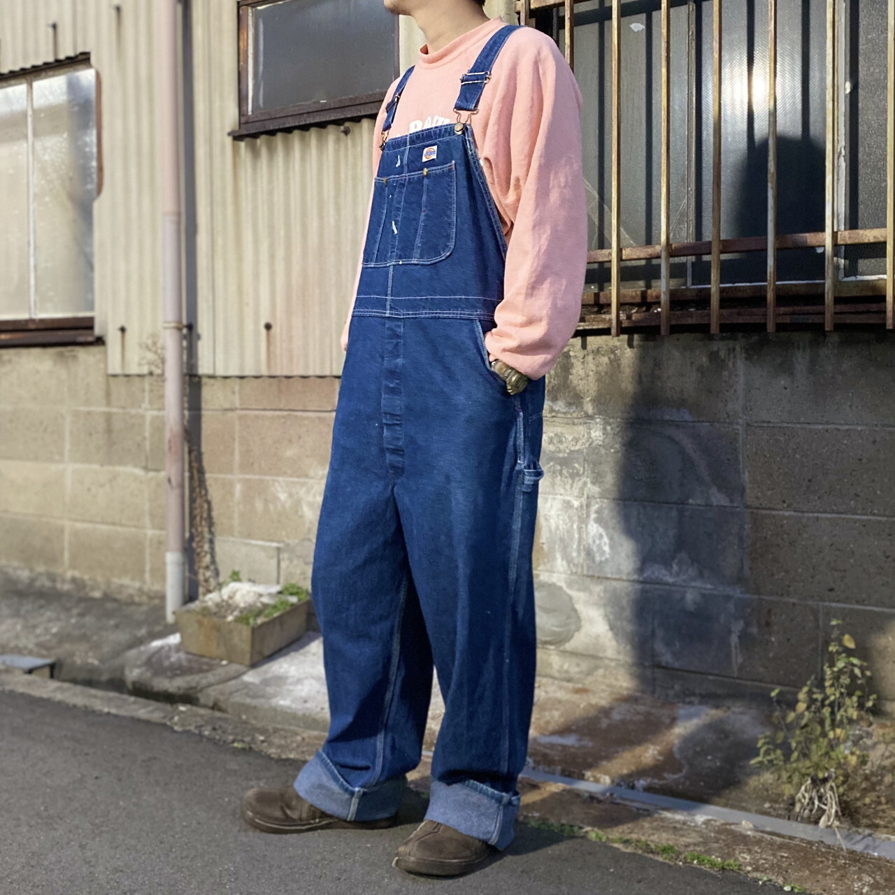 Dickies ディッキーズ デニム オーバーオール メンズW42 古着 ...