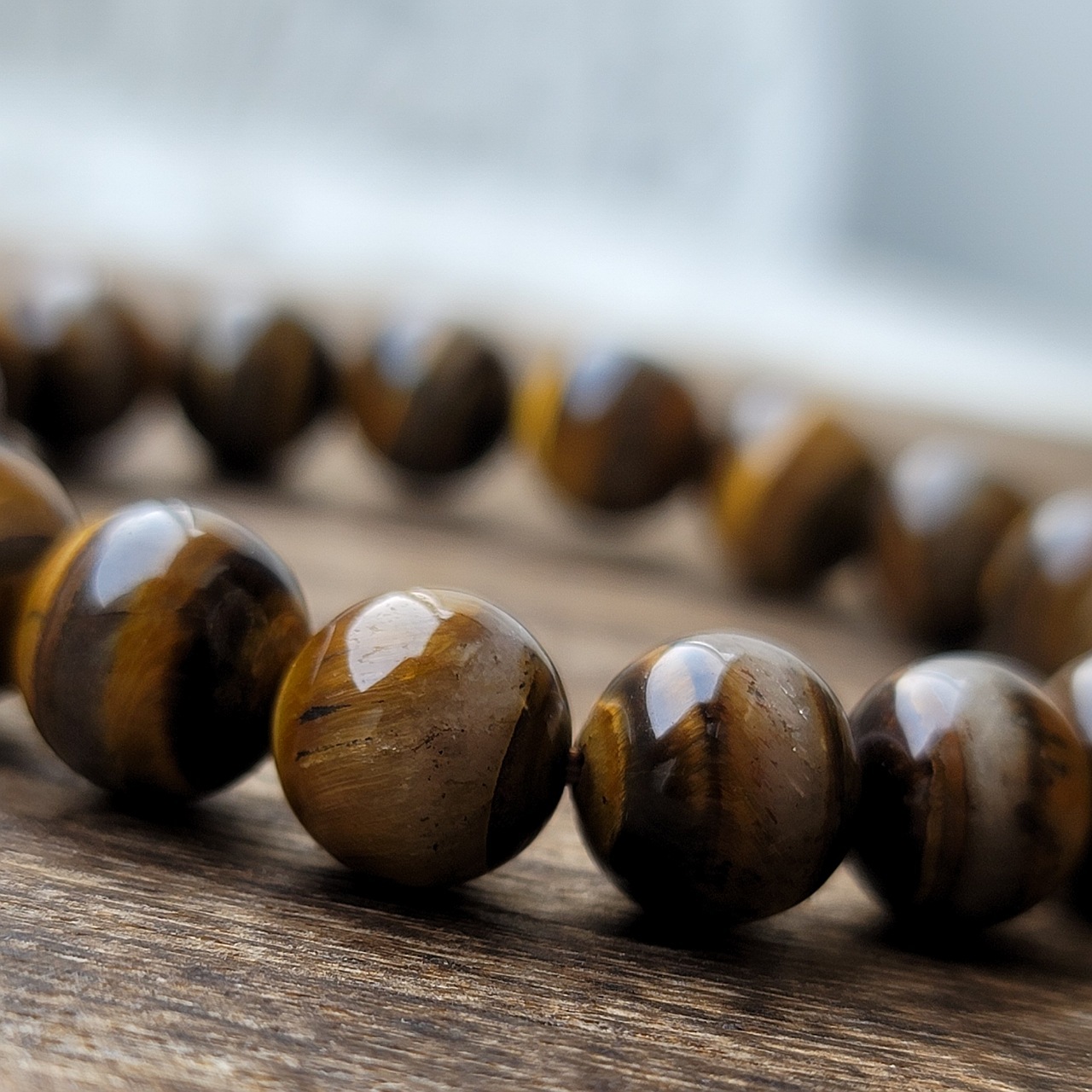 No 3 高品質タイガーアイシリカ 金運 幸運 天然石 パワーストーン 天然石ラズベリー