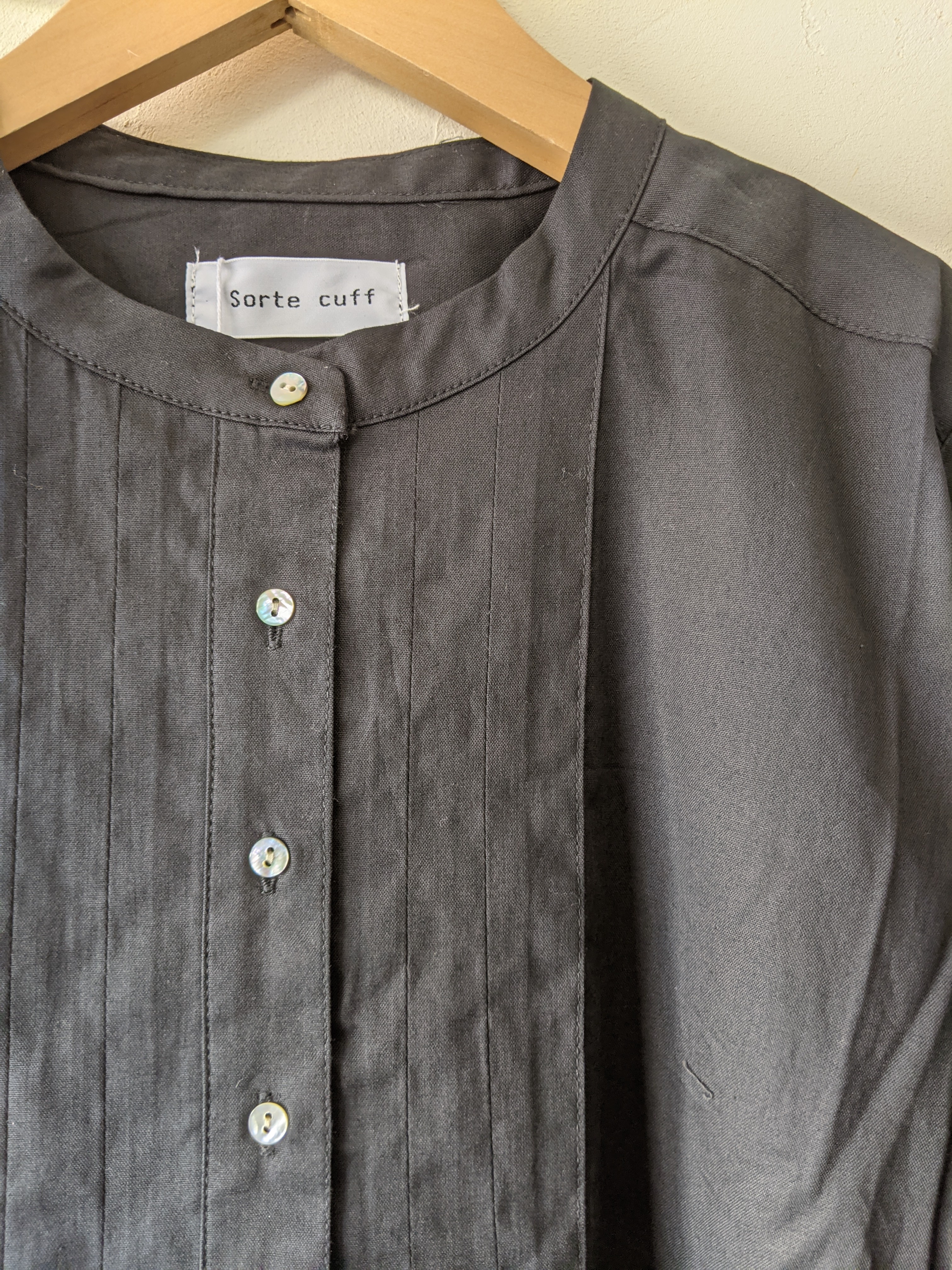 ソルテカフ Sorte Cuff オックスドレスシャツワンピース ブラック Select By Tane