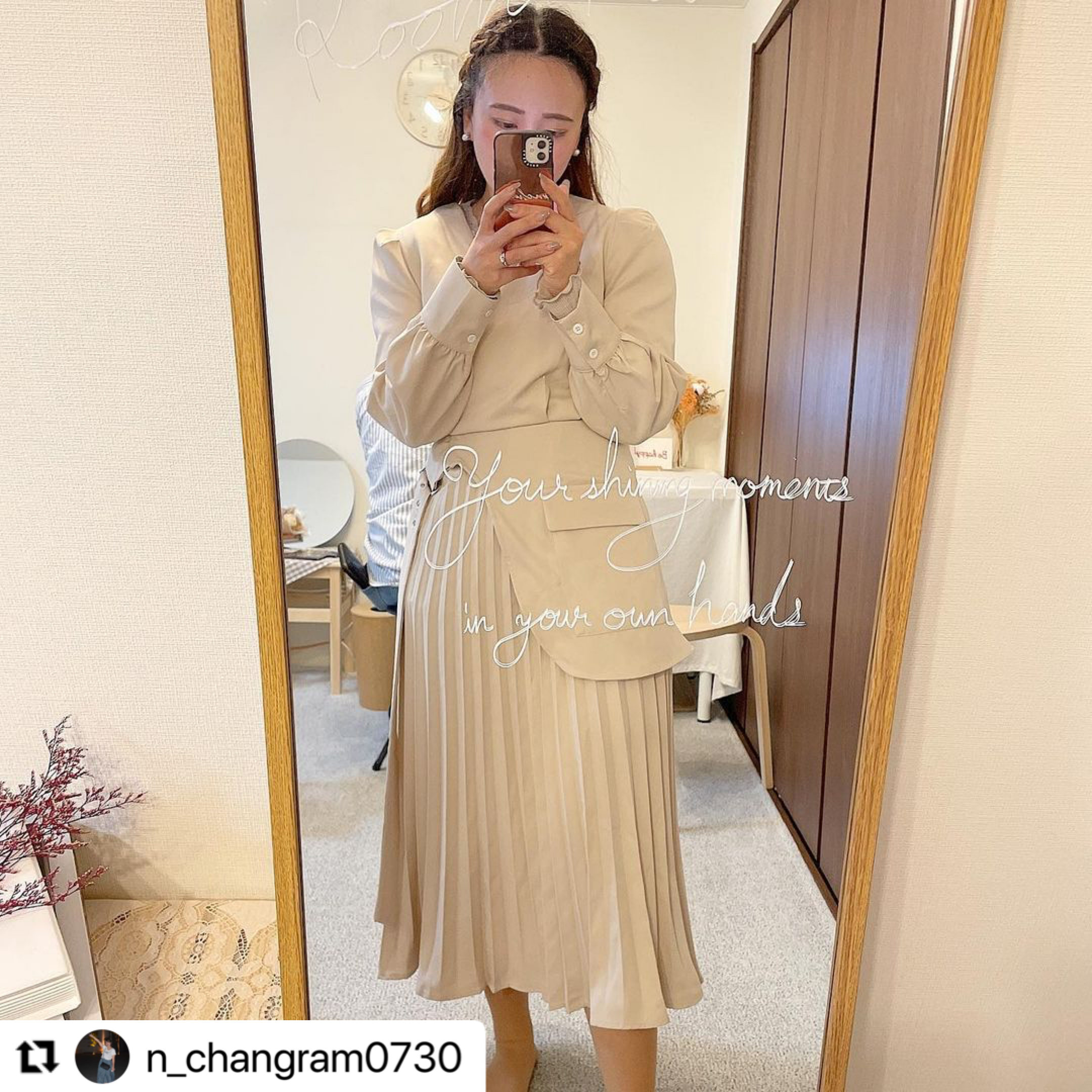 N Changram0730様 着用 Ah0323 シック ロング ワンピース アシンメトリー プリーツ ウエストマーク 人気プチプラレディース韓国ファッション新作通販 Aliceholly アリスホーリー