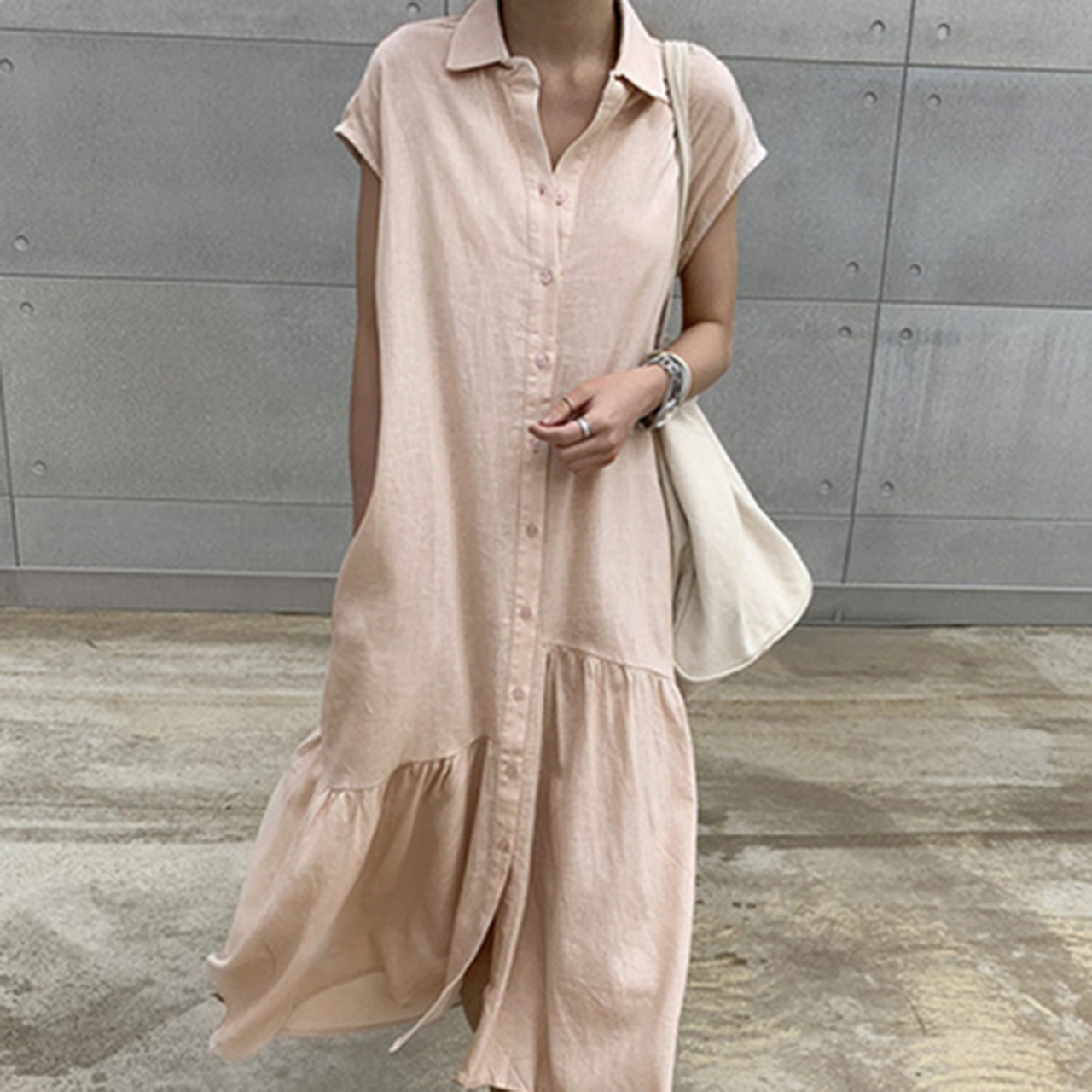 Al 385 アシメントリー 裾ティアードフレア フレンチスリーブワンピース A Lot Of Love 公式