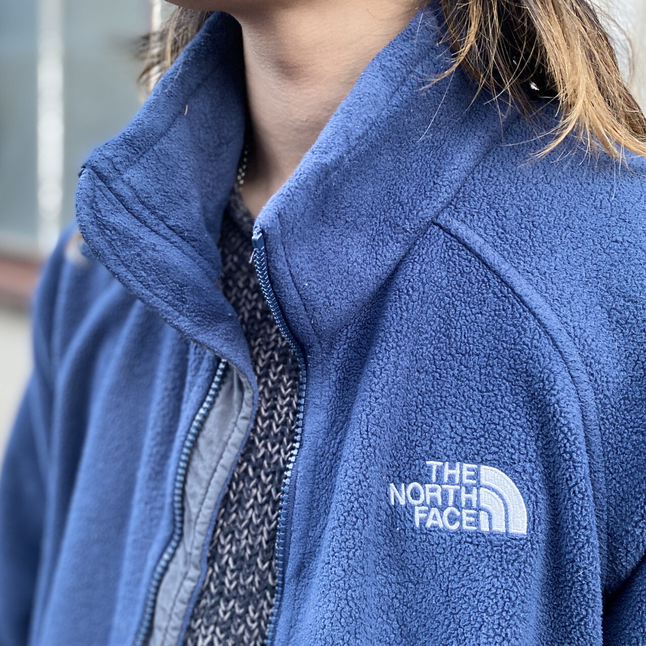 The North Face ザ ノースフェイス フリースジャケット メンズxl相当 古着 ネイビー 紺色 アウトドアジャケット Cave 古着屋 公式 古着通販サイト