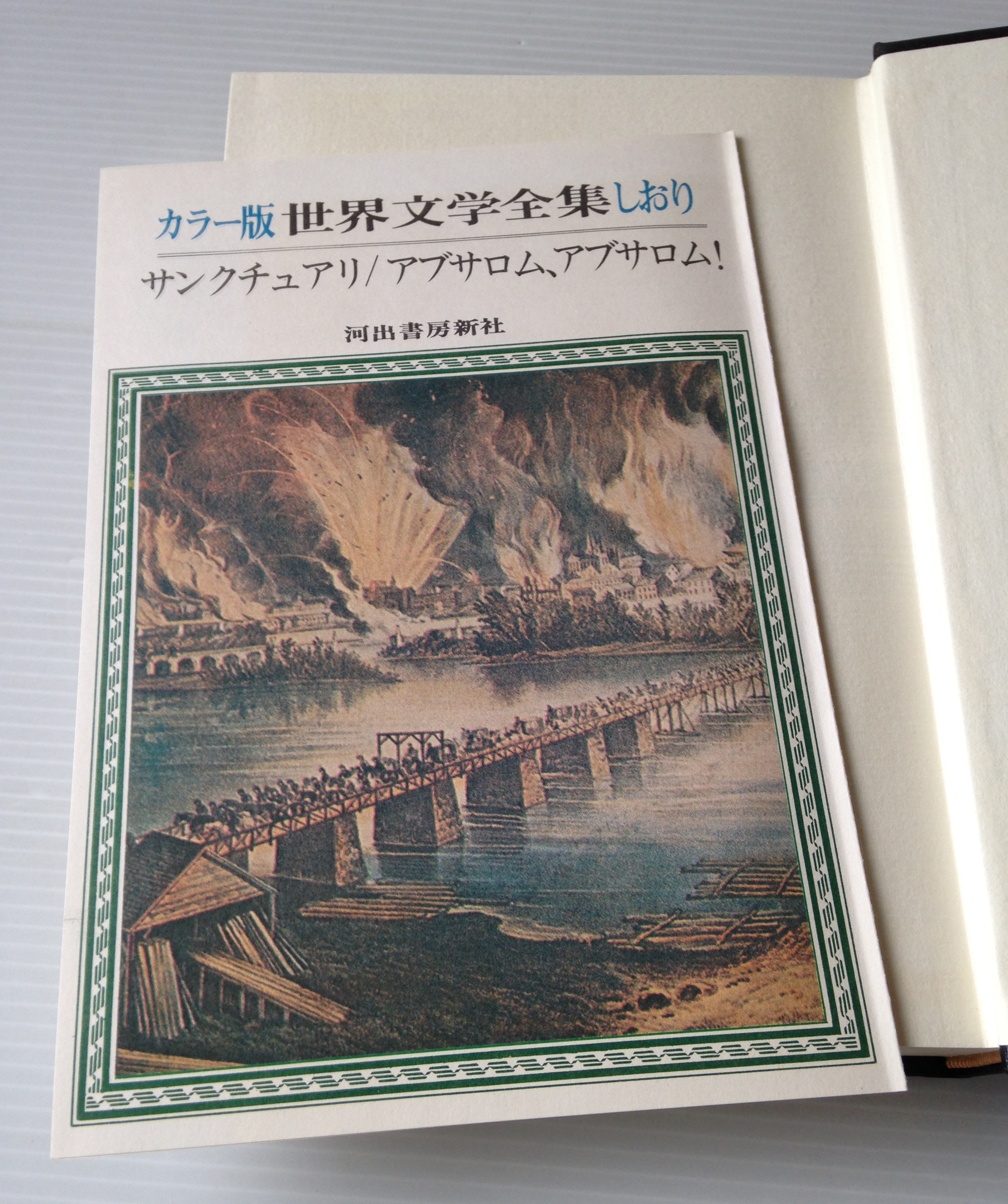 世界文学全集 カラー版 第50巻 フォークナー サンクチュアリ アブサロム アブサロム 大橋健三郎 高橋正雄訳 河出書房新社 古書店 リブロスムンド Librosmundo