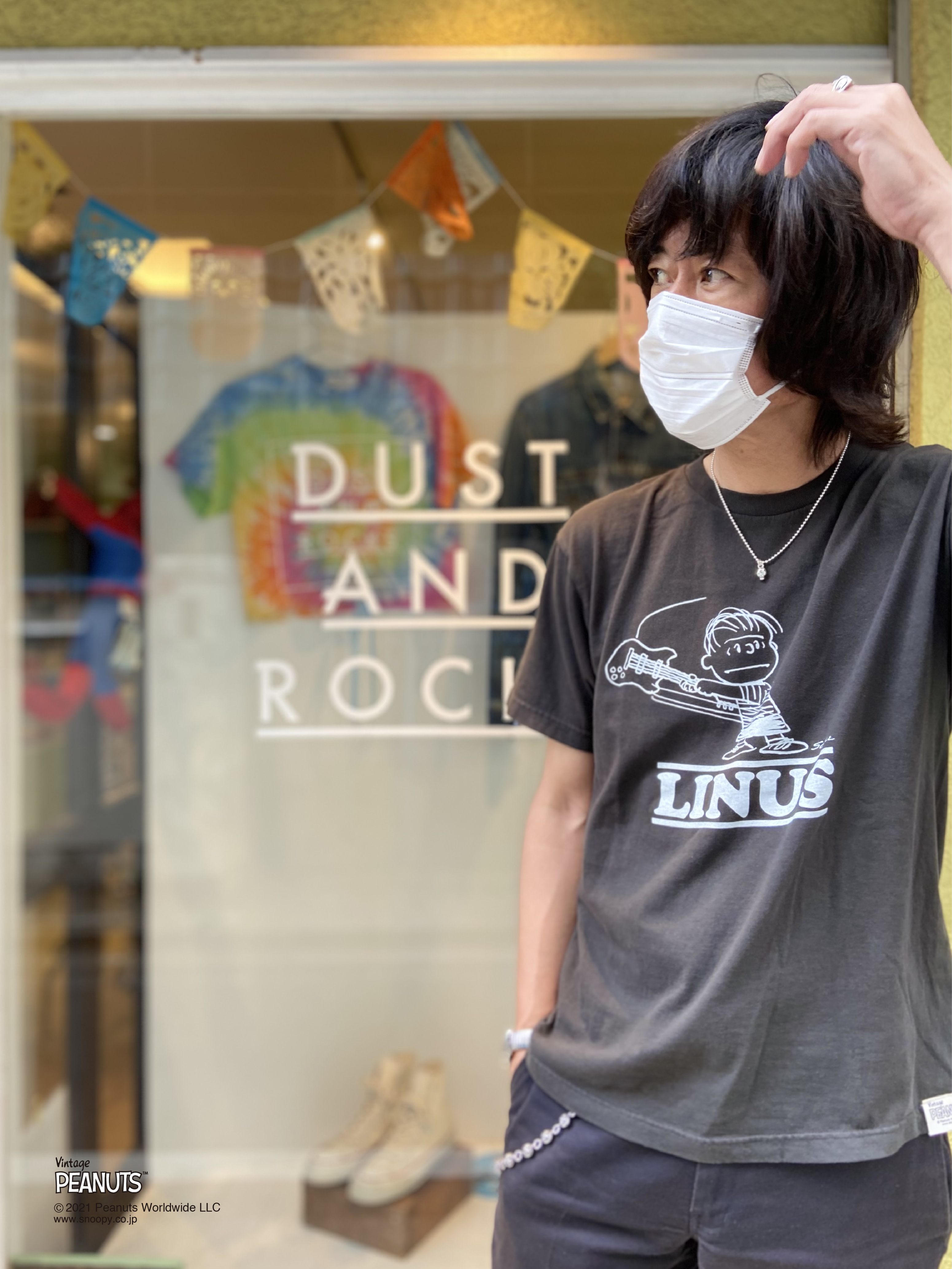 Peanuts Linus Dustandrocks Tシャツ ピーナッツ ライナス コラボレーション Dust And Rocks