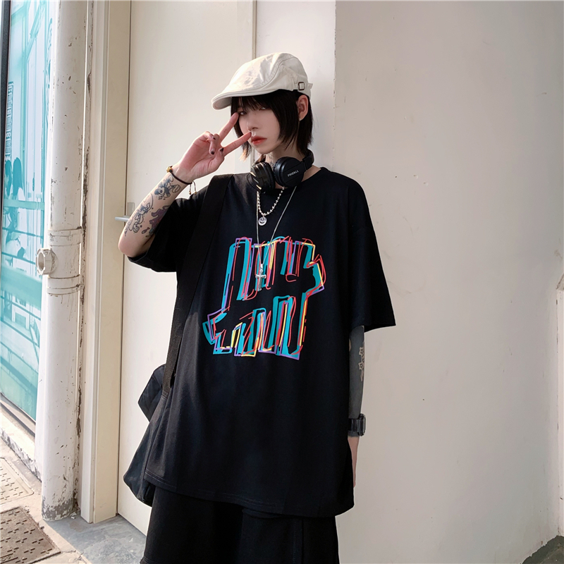 大魔王シリーズ Tシャツ 2color トップス 男女兼用 カップル服 メンズ レトロ 半袖 夏 可愛い Elegant