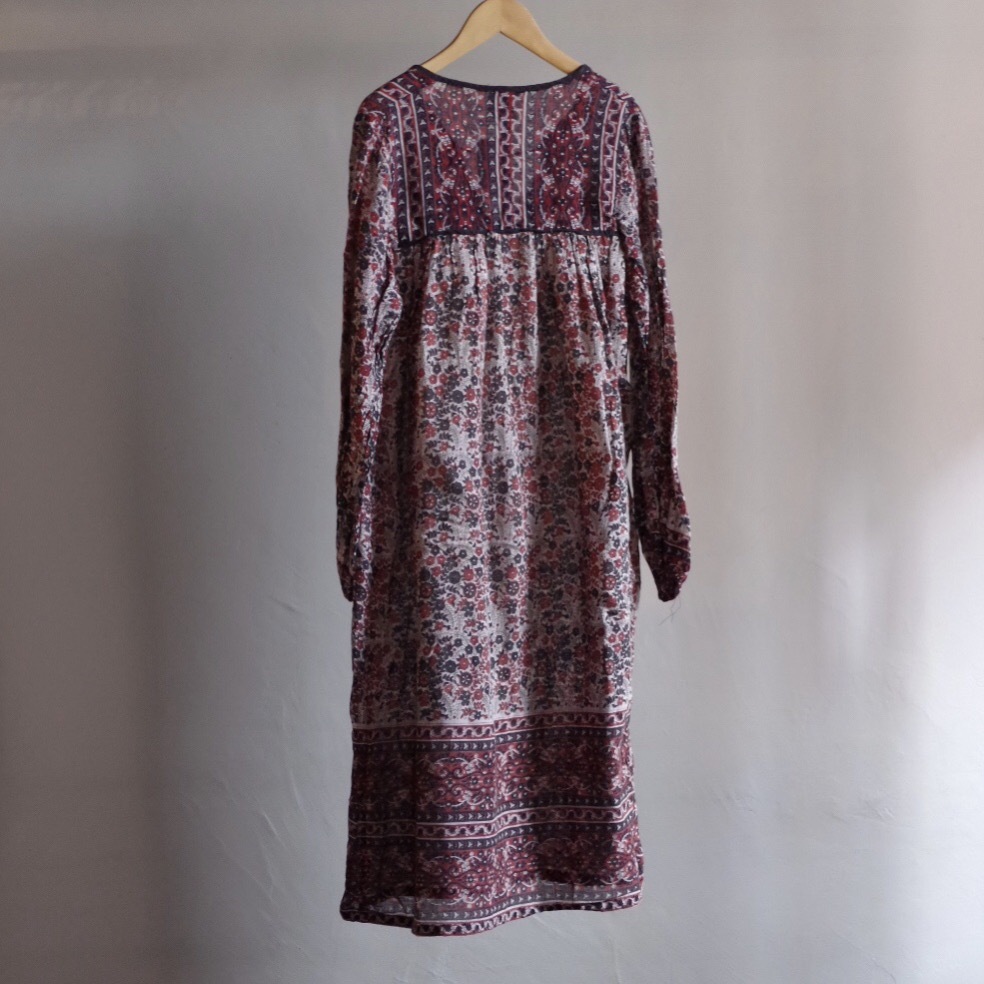 Vintage India Cotton Dress Kaiser 70 S ヴィンテージ インド綿 ドレス ワンピース 古着屋 仙台 Biscco 古着 Vintage 通販