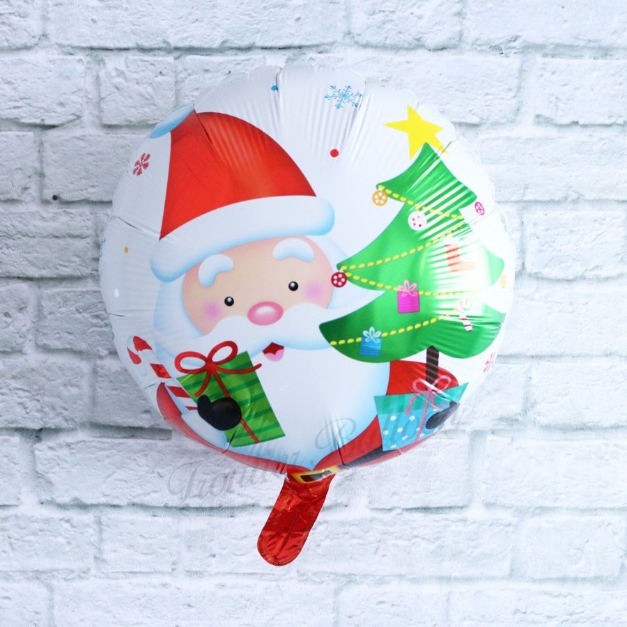 クリスマス サンタクロースb 丸形 風船 バルーン アルミ風船 おしゃれ 飾り付け 雑貨 パーティー サプライズ イベントdb 199 幸せを運ぶ 風船shopフロンティアバルーン