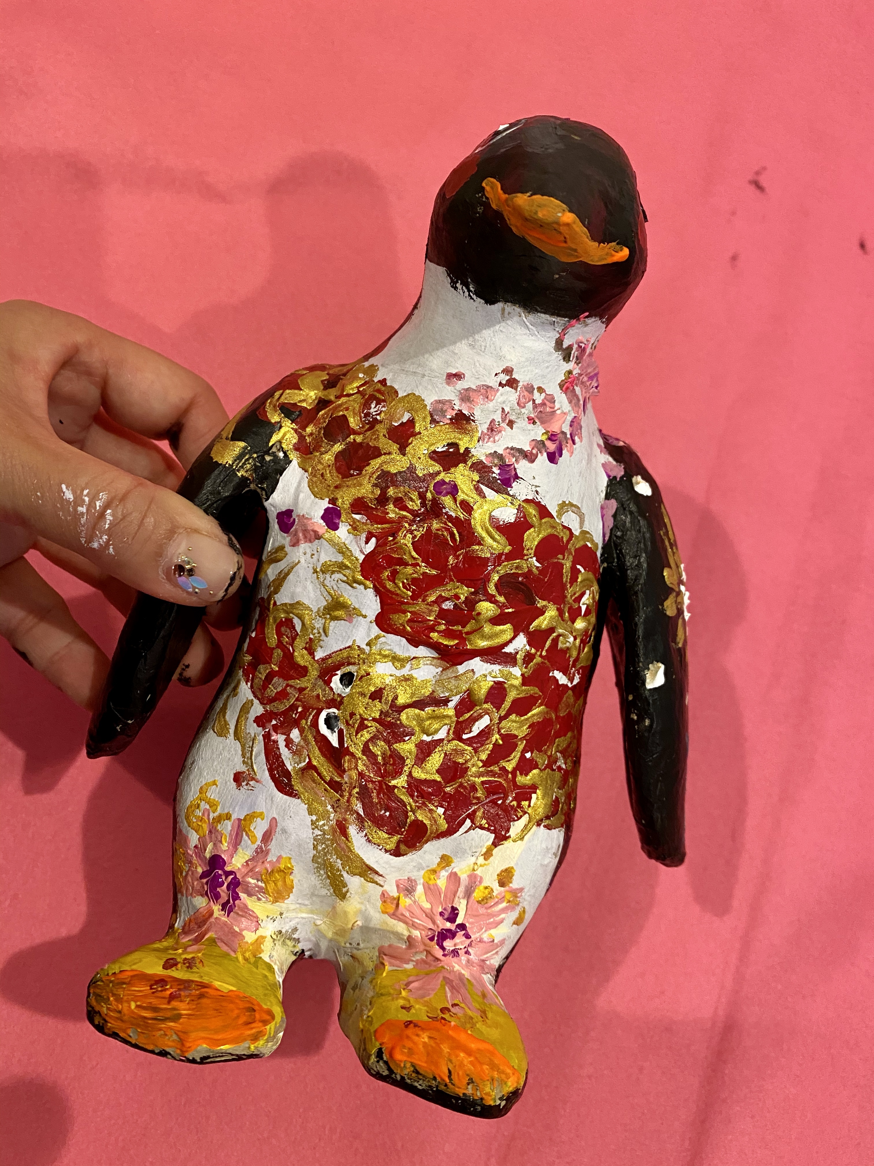 龍さん背負ったペンタくん Mari Nishimura Art