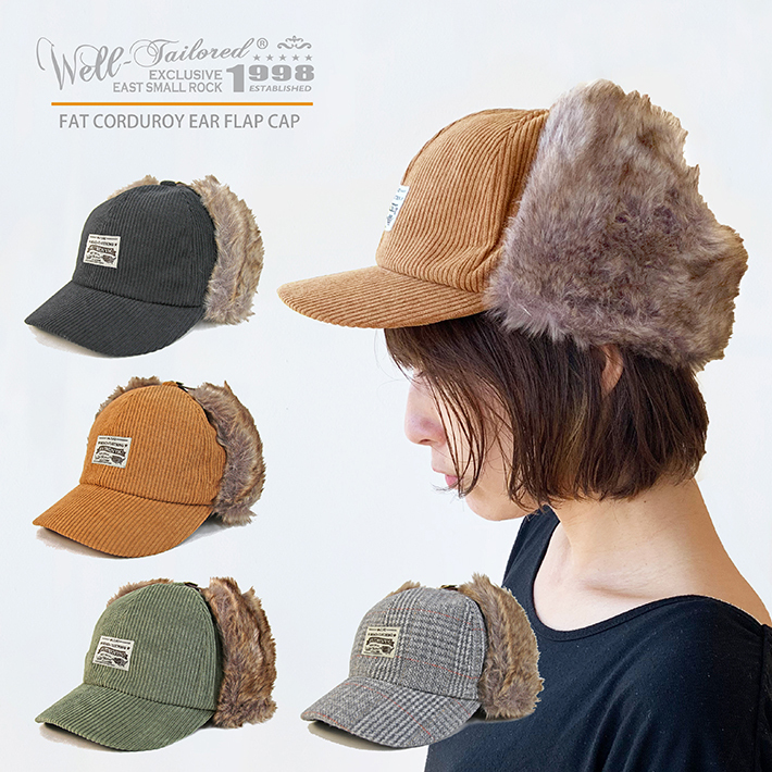 Well Tailored ウェルテーラード Fat Corduroy Ear Flap Cap Ccc 015 耳あてキャップ 帽子 バケットハット ファー コーデュロイ レディース メンズ ブランド Have A Nice Time Store